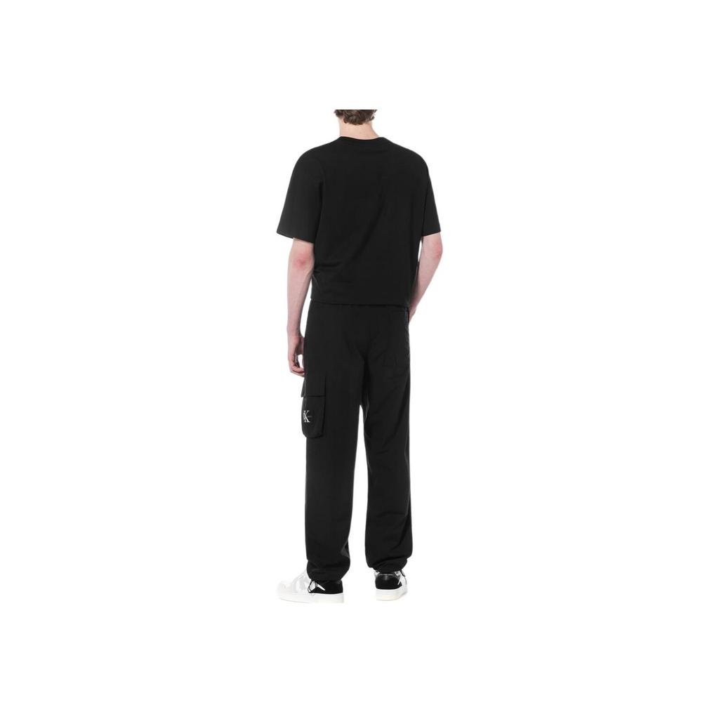 Calvin Klein Straight Simple Solid Color Work Pants Men bottoms Black J325125-BEH