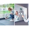 Window and Bathroom Vacuum Cleaner Leifheit Nemo 51030, Electric Window Cleaner with Waterproof Housing, 45 Minutes Run Time, White