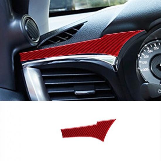 Red Carbon Fiber Car Driver Aiv Vent Up Cover Sticker For Toyota Hilux 2015-