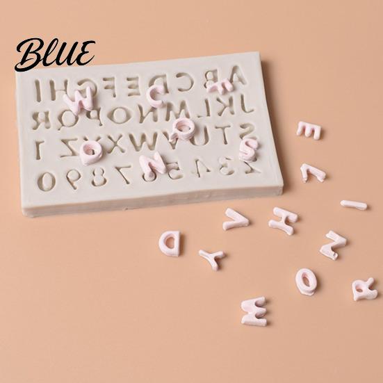 Flexible Molds for Fondant Alphabet Number Silicone Mold Cake Decorating Mini Letters 0-9 Baking Tool Bakery Supplies Cakes Non-stick Resin