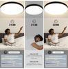 LED-Deckenleuchten mit Fernbedienung, dimmbare LED-Panel-Deckenleuchten, 110–265 V, Beleuchtungskörper für Schlafzimmer, Küche