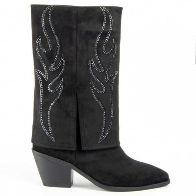 Damenstiefel mit Absatz. Faldde2  100930