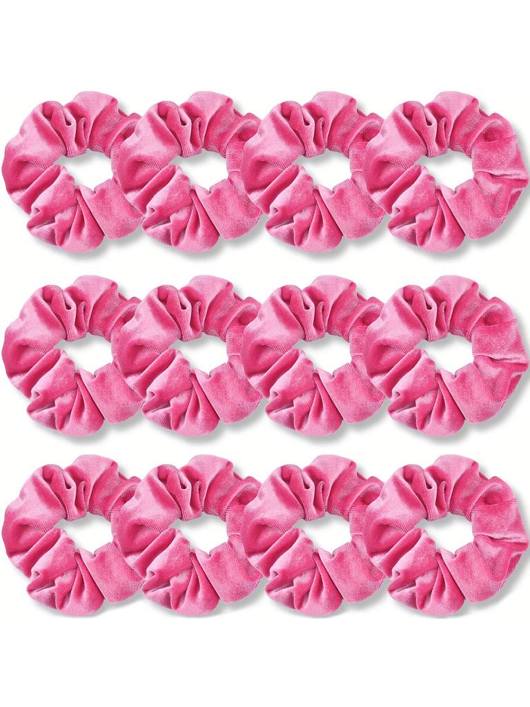 12 Pack Velvet Hair Scrunchies Scrunchy Hair Ties Elastic Hair Bands Ropes Scrunchie for Women or Girls Hair Accessories