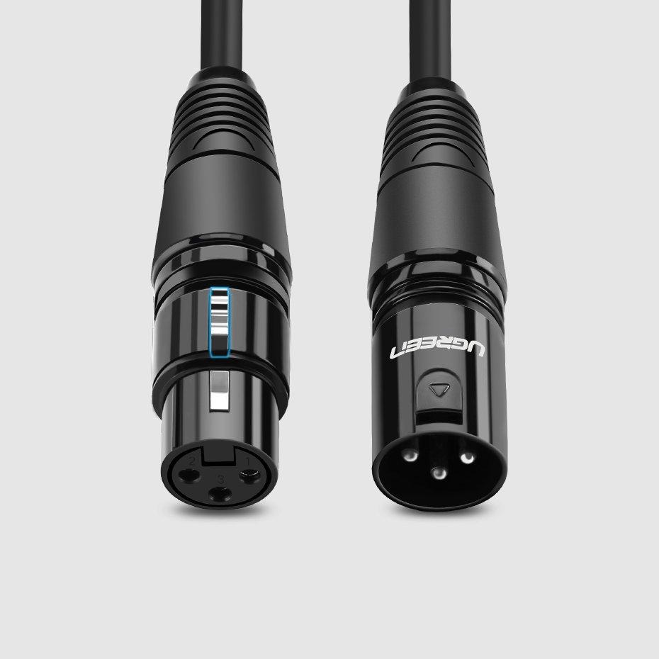 XLR Microphone Audio Cable Extension Cable 2m Black