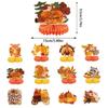 Thanksgiving Cartoon Themed Animal Pattern Paper Desktop Ornament Party Props