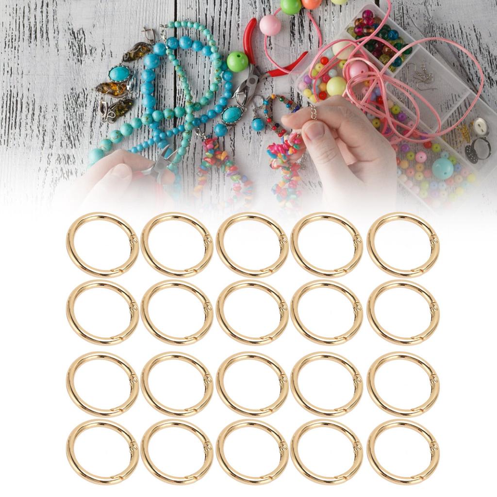 20Pcs    O  S 1.57in Diameter 0.2in Thick Strong Copper Secure Closure    Buckles for Purse Bag Jewelry