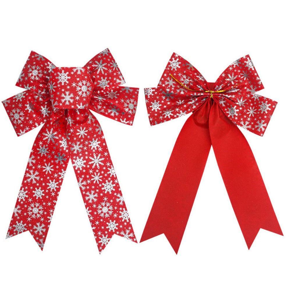 Creative Bow Christmas Decoration Sparkling Christmas Bow Decorations  Xmas Party Supplies