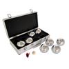 Petanque Set Master 8 Chrome Fipjp Balls + Aluminum Cover
