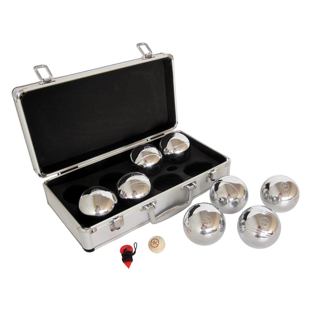 Petanque Set Master 8 Chrome Fipjp Balls + Aluminum Cover
