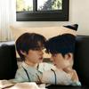 Love TV Duang with You  Pillow Case Square Double-Sided Sofa Cushion Cover Bedroom Bedside Pillow