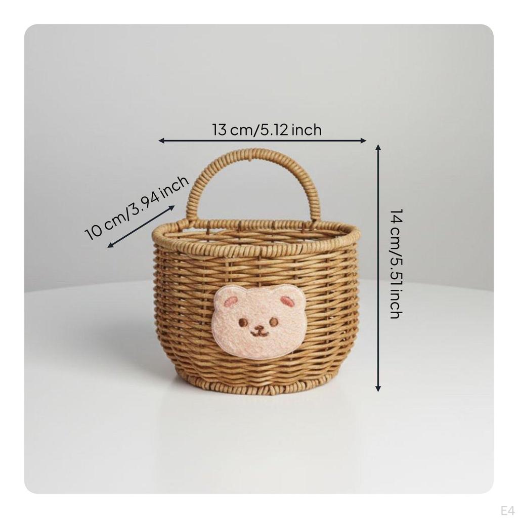 Kitchen Wall Hanging Basket Garlic Storage Holder Versatile Space Saving Organizer