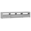 Vidaxl TV Cabinet with LED Lighting, Sonoma Oak Grey, 210X35X40 Cm