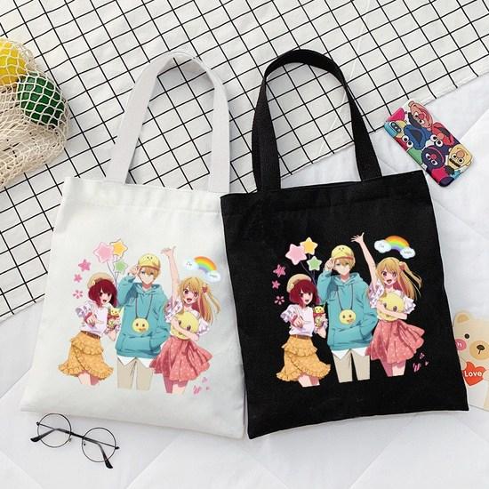 Animation Print Canvas Shoulder Eco Bag Cute Shopping Bag
