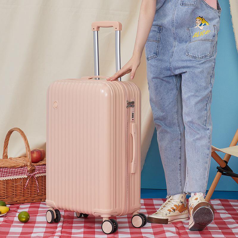 New Lightweight 20'' Student Carry-On Suitcase with Silent Universal Wheels for Women
