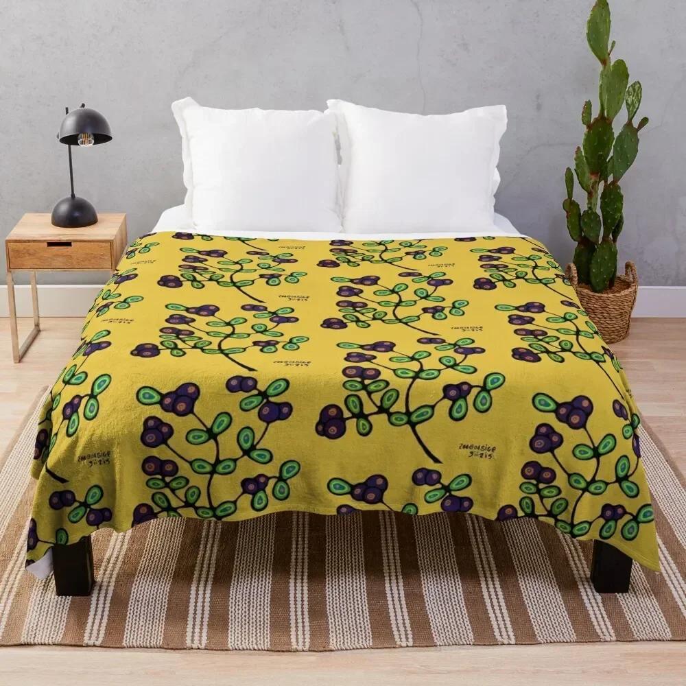 yellow Throw Blanket for winter Polar Extra Large Throw Cute Plaid Blankets 75X95CM