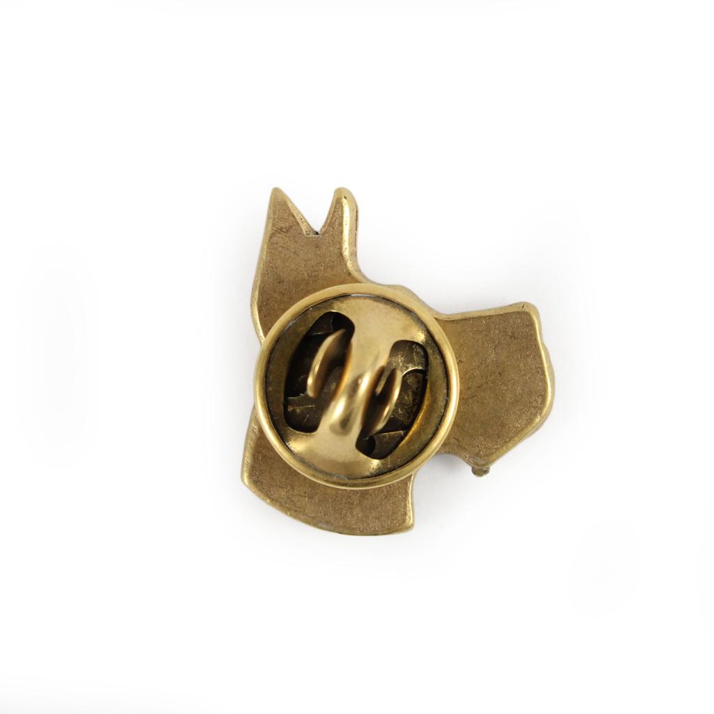 Deutsche Dogge I - vergoldete Anstecknadel, elegantes Hundeornament, einzigartige Anstecknadel der Marke Art-Dog