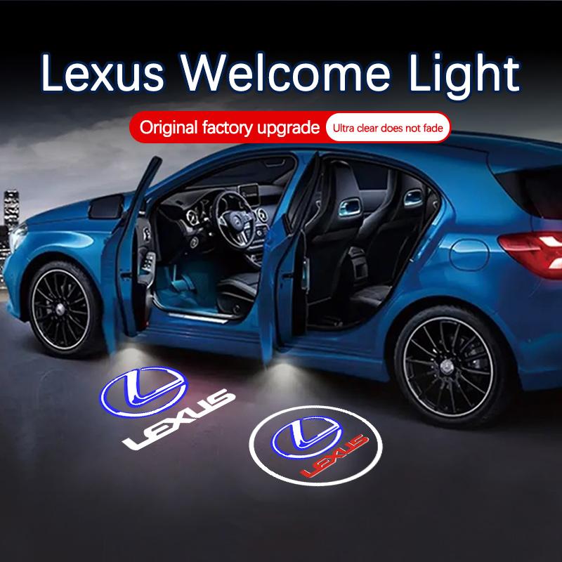 LED Car Door Welcome Logo Projector Ghost Shadow Light Accessories For Lexus RX ES GX LS LX IS GS RC UX Series ES200 ES250 ES260