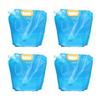 4 Pcs Foldable Water Bag for Outdoor Activities Leak-Proof Lightweight 10L Large Capacity Multifunctional
