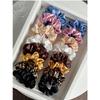 16-piece Set of Soft Satin Hair Ties In Pink and Brown Colors | Suitable for Wearing In All Settings