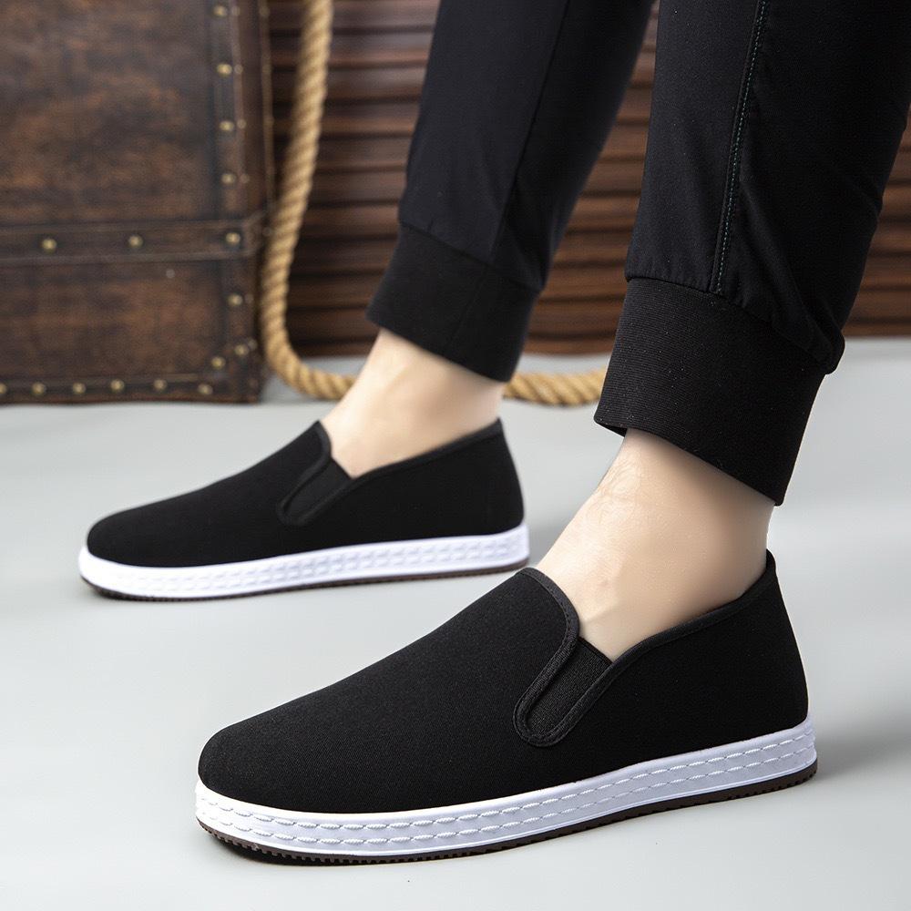 New Versatile Men's Low-top Traditional Thousand-layer Sole Old Beijing Men's Cloth Shoes Soft Sole Light and Comfortable