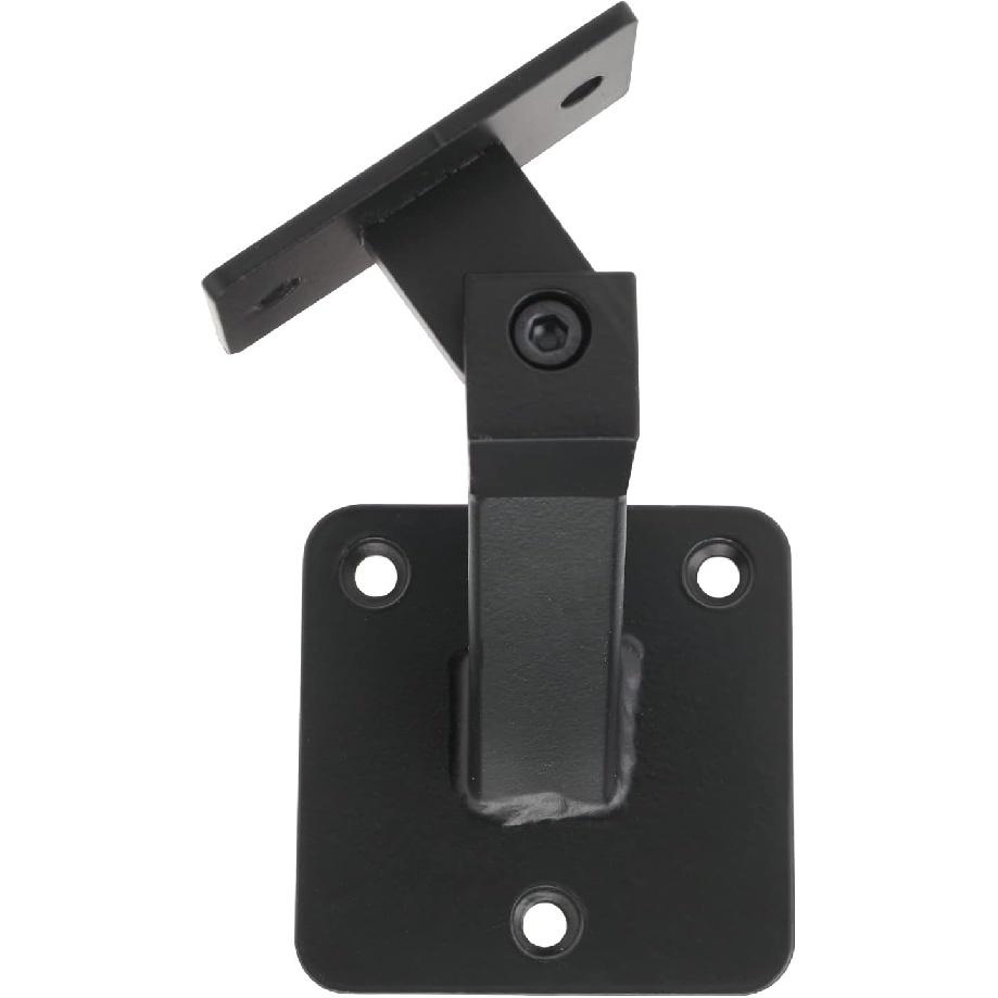 Swivel Handrail Brackets Heavy Duty Steel Hand Rail Brackets for Staircase Stair Railing, Pack of 4 (Black)