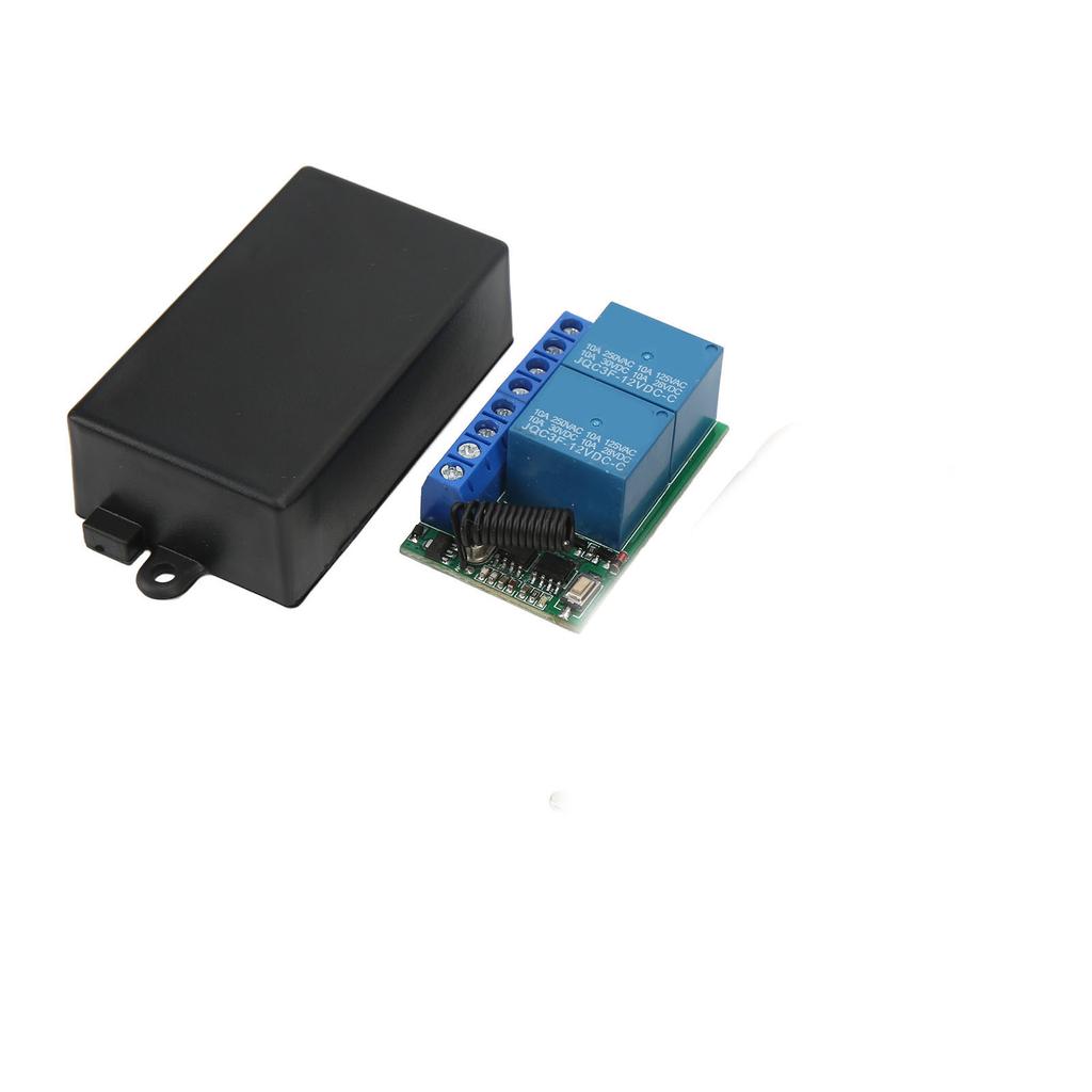 2kanálový zabezpečovací alarm Bezdrátový reléový spínač s dálkovým ovládáním pro domácí rolovací dveře, okno, motocykl