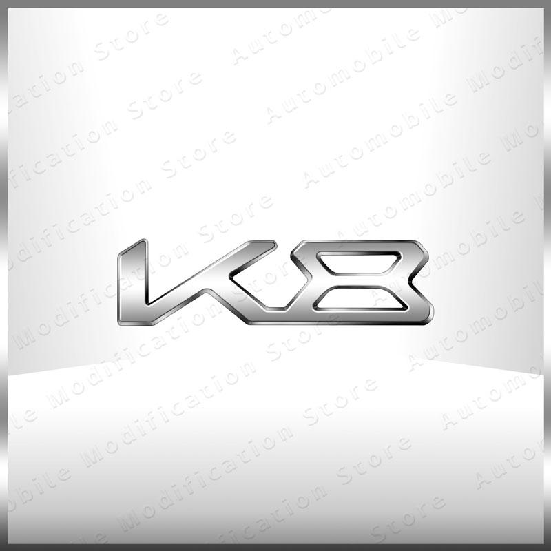 OYQZ3 New Auto Exterior K3 K5 K8 Emblem Fender Rear Trunk Body Badge Sticker For Kia Forte Ceed Cerato RIO 2 3 4 Sorento Sportage
