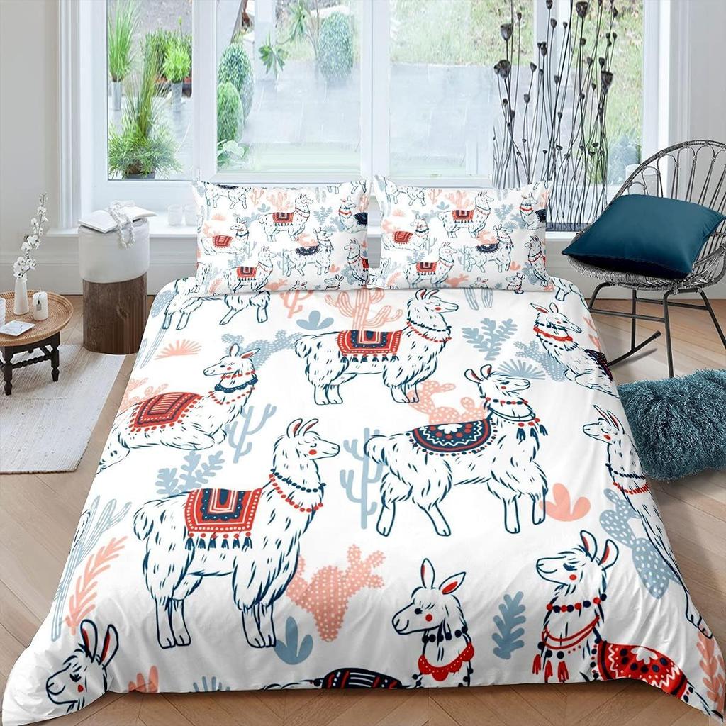 Comforter Cute Alpaca Queen Size Lightweight Down S Bedroom Decor Cartoon Animals No Comforter