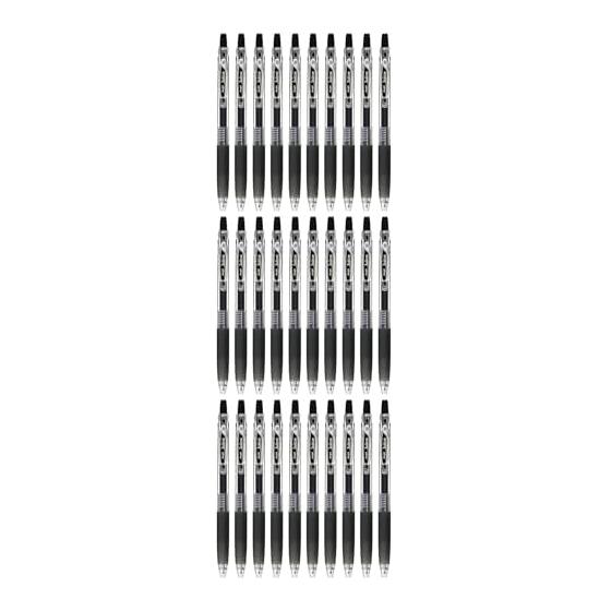 PILOT Juice Gel Ink Pen, 0.38mm, Black, LJU-10UF-B, 30-Count Set, Ultra-Fine Tip, Smooth Writing, Precise Lines, Clear Black Ink, Sharp Fine Point,