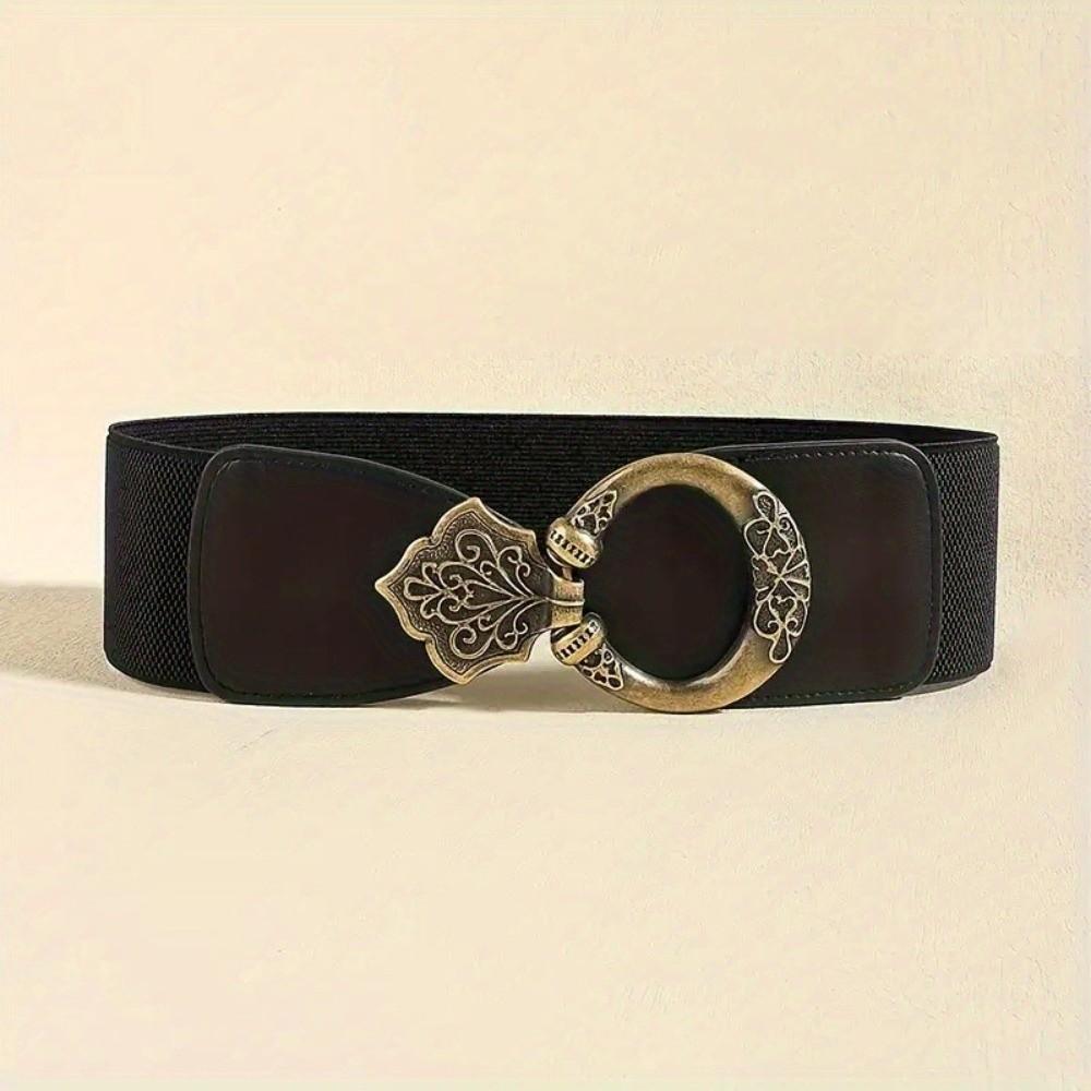 Wide Bohemian Waistband Stretch Decorative Belt All-Match Elastic Waist Belt Coat