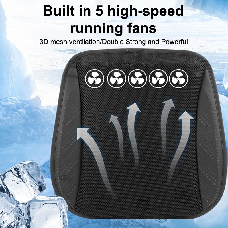 Universal Summer Car Seat Cooler Air Seat Cooling Cushion With Usb Fan Fast Blowing Ventilation Seat Refrigerated Car Seat