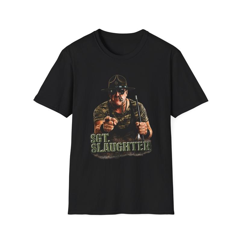 Sgt. Slaughter design Unisex T-Shirt|  Military Drill Instructor 90s wrestling S