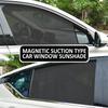 Magnetic Car Sun Shade Anti-UV Front/Rear Window Sunshield Shadow Mesh Glass Shading Car Privacy Shield Auto Interior