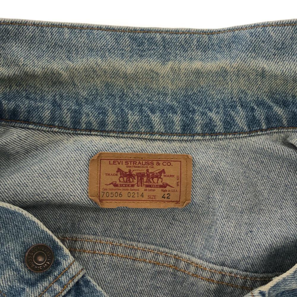 Levi's 90s Made in USA 70506 0214 Denim Jacket 42 Old denim jacket Men's Used