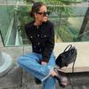 Autumn Cropped Jacket for Women Coat Winter Crop Jacket Tweed Round Neck Long Sleeved Demi-season Jacket Bomber Outerwears