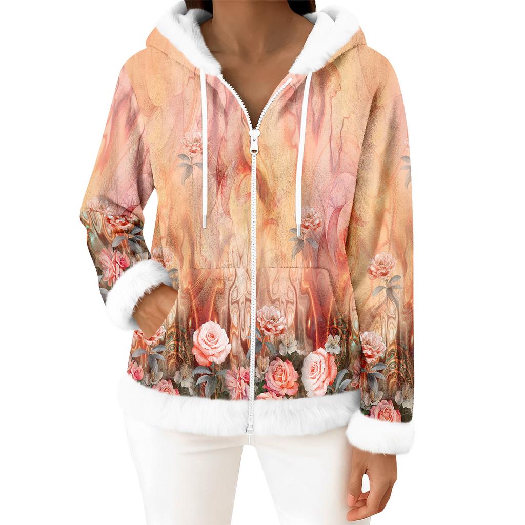 Moteriškas kasdienis madingas ilgomis rankovėmis užsegamas vilnos kardiganas su gobtuvu