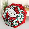 1pc Hello Kitty, Christmas Automatic Folding Umbrella, Portable Design with 8 Ribs, Casual Outdoor Accessory HolidayBirthday Gifts yy250814045