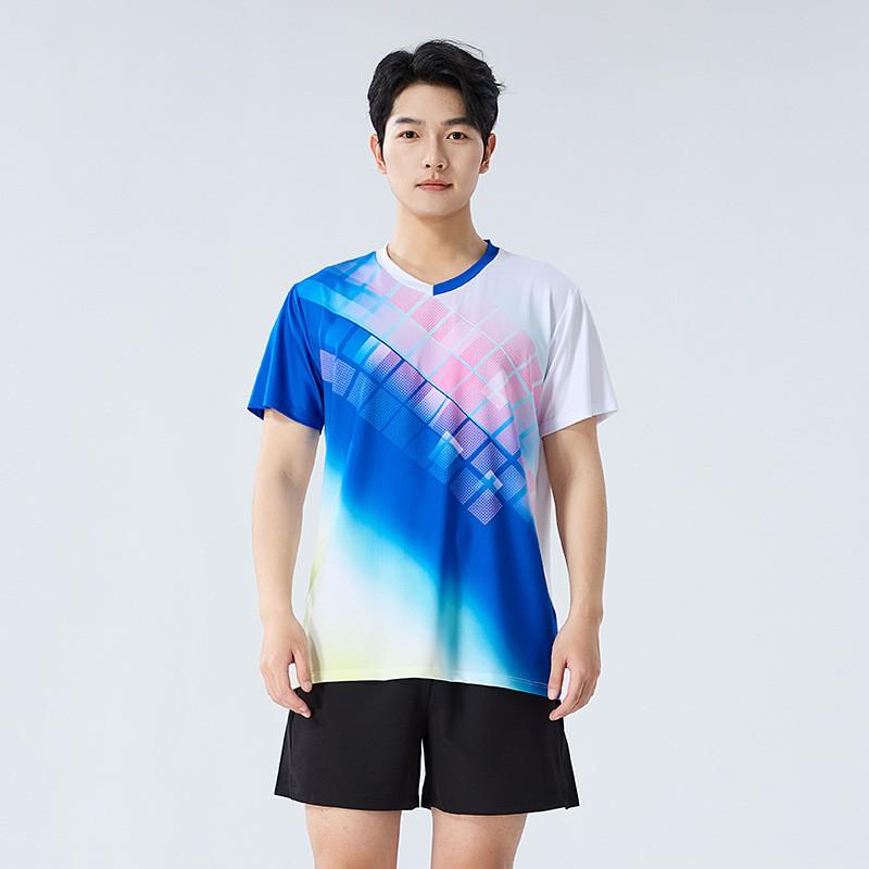 Womens Badminton Sport Set Quick-Dry Short Sleeve Top Skort Pants Training Competition Team Uniform