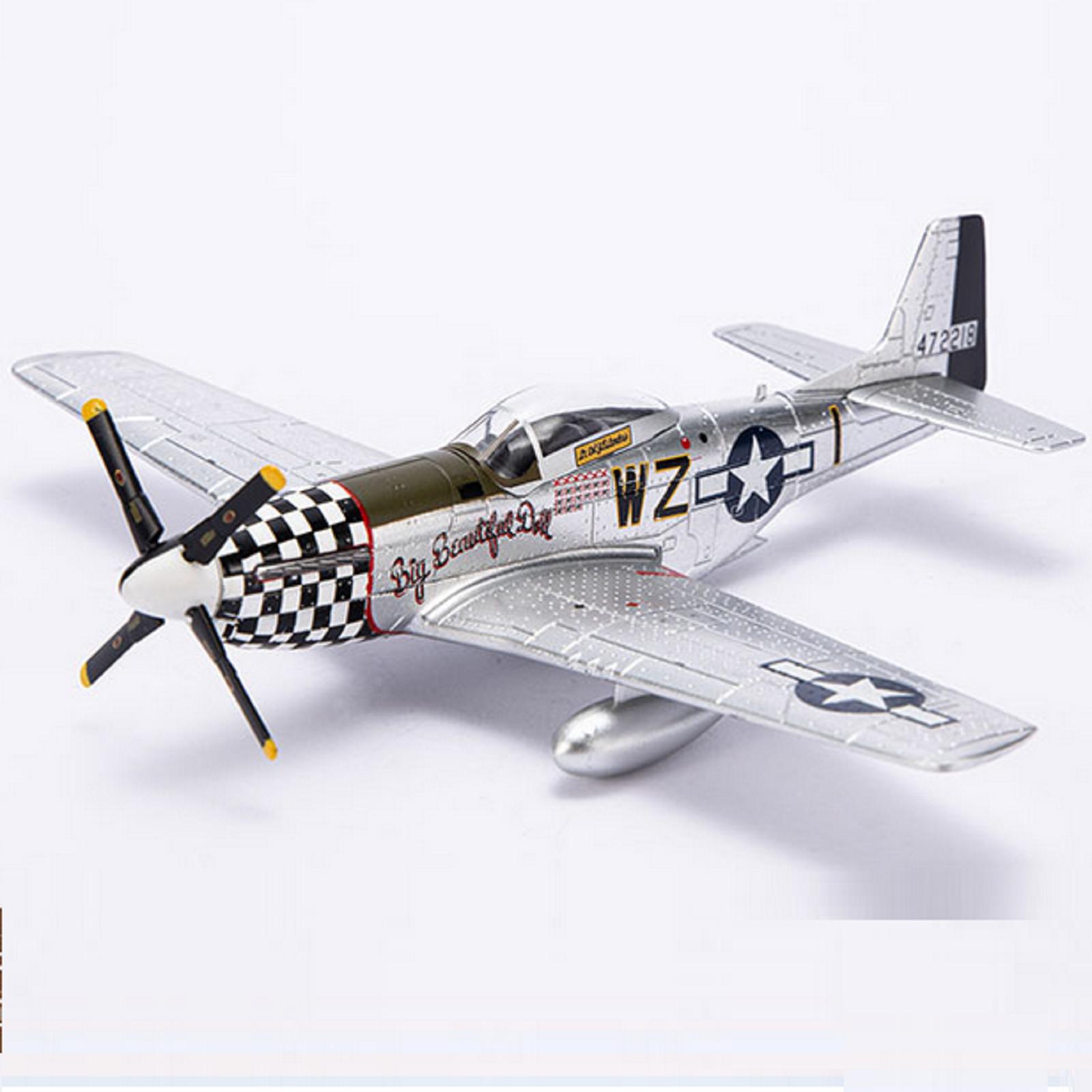 Масштаб 1/72 AF1 Вторая мировая война Союзники ВВС США P-51 Mustang Истребитель P51 Готовая милитаризованная боевая модель самолета из сплава Подарок United States