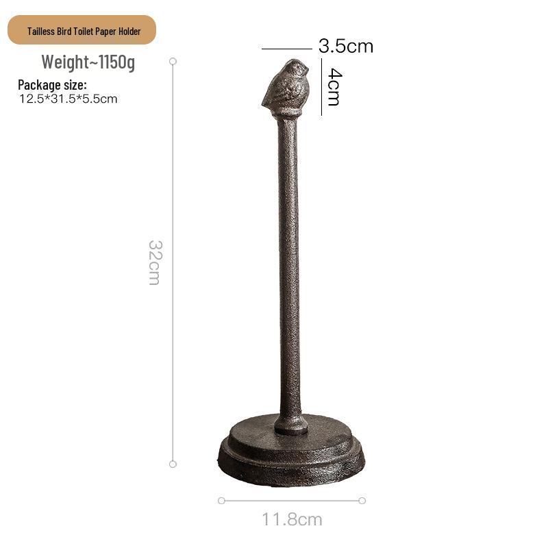 Nordic Cast Iron Cat Paper Towel Holder for Kitchen or Picnic