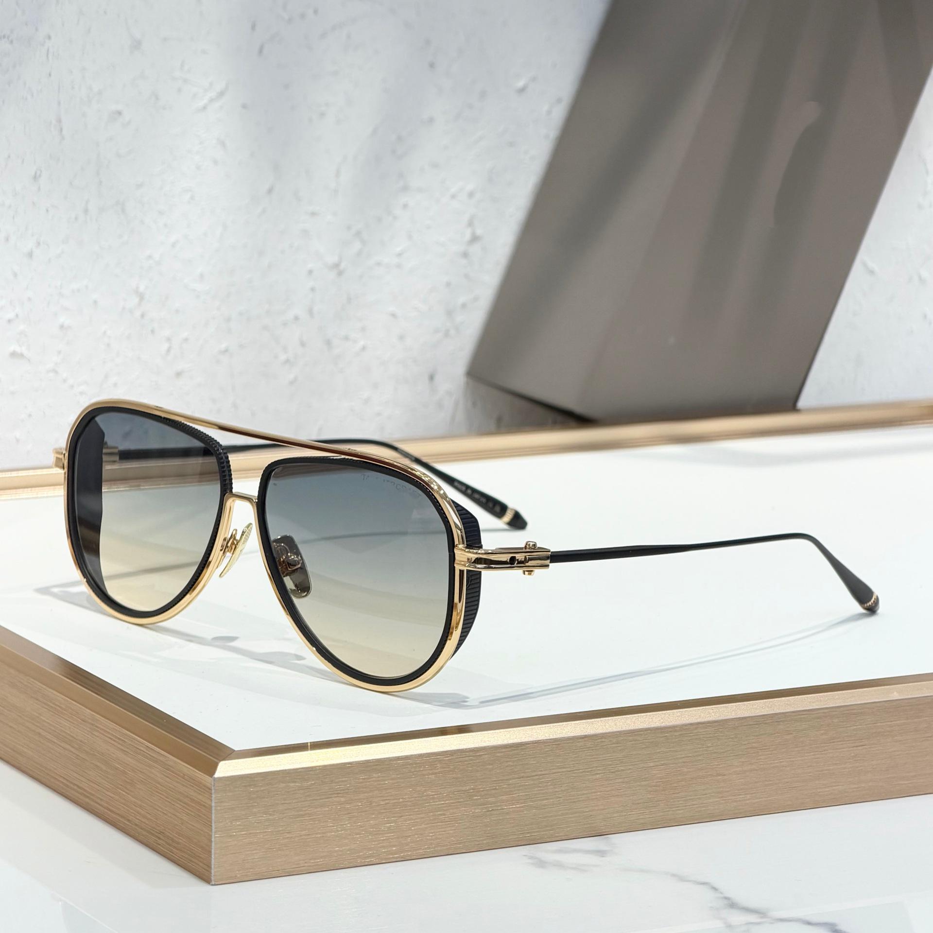 

DTS188 Unisex Handmade Aviator Sunglasses - Trendy Metal Design for Parties & Sun Protection 54-14-140