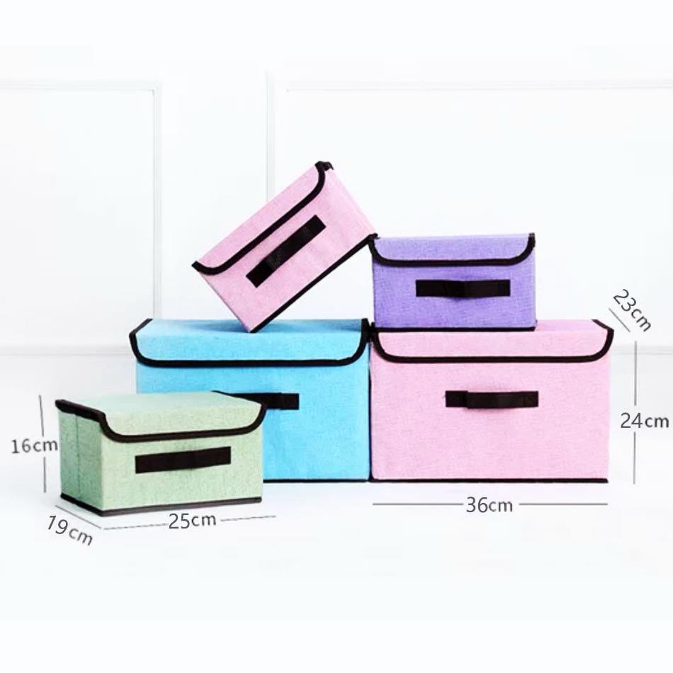 Large Capacity Foldable Non-Woven Fabric Storage Bin for Home Organization
