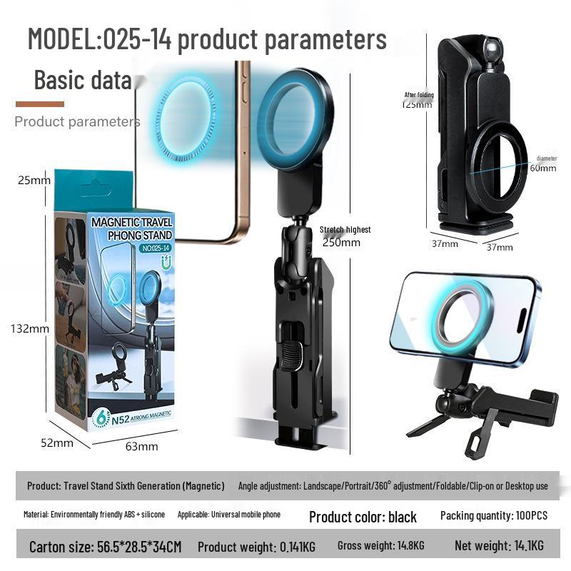

Portable Multi-Functional Magnetic Folding Stand for Travel and Outdoor Use