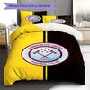 Hamworthy United F.C Pattern Bedding Set Quilt Cover Pillowcase Home Decor Gift (1 * Duvet Cover + 2 * Pillowcase, Without Core)