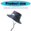 Breathable Fisherman Hat with Sun Protections Foldable Bucket Hat for Hiking and Camping Outdoor Activity Headwear