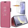 Case - BOOLING - S24 Plus - Mirror Effect - Reinforced Protection - 2 Tempered Glasses