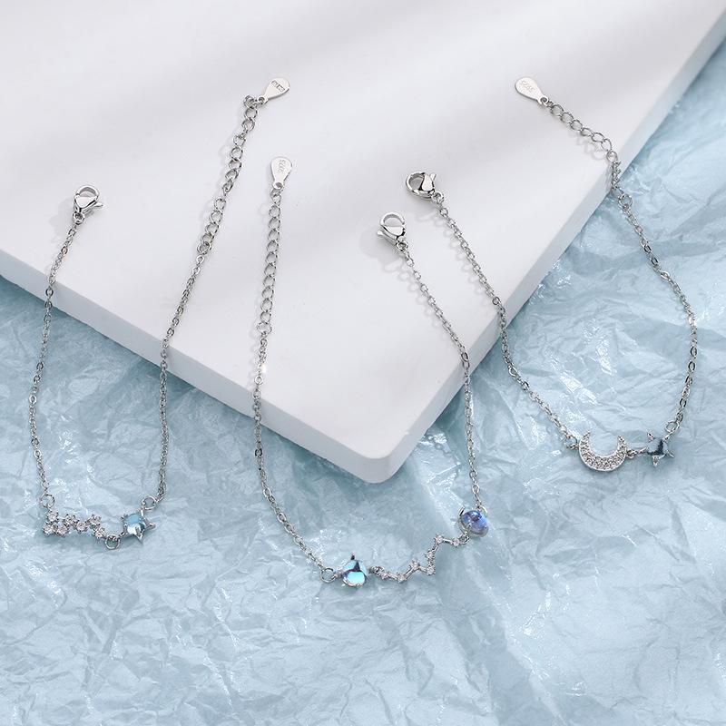 Polaris Bracelet Day Creative Simple Personality Student Lucky Aurora Colorful Moonstone Bracelet Female