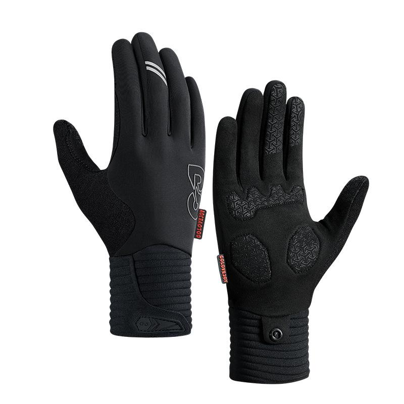 Touch Screen Cycling Gloves Gel Padded Full Finger Winter Warm Anti Slip for Men Women MTB Road Bike Riding Racing Bicycle Glove