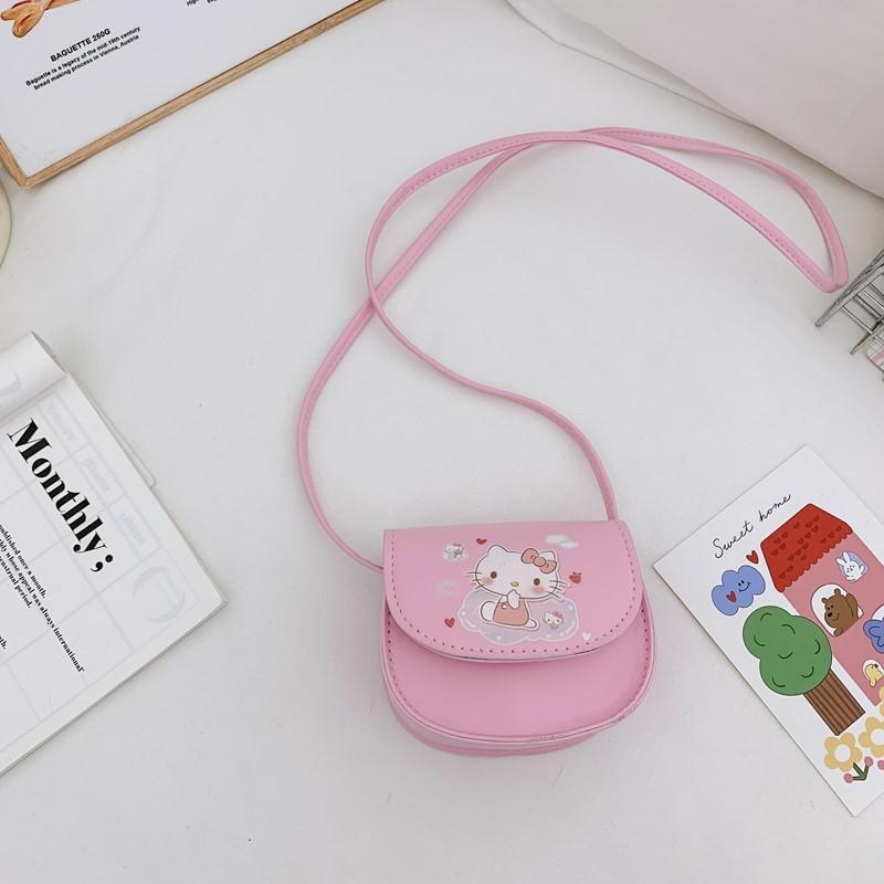 Sanrio Hello Kitty Cartoon Kids Crossbody Bag With Breathable Pu For Daily Use