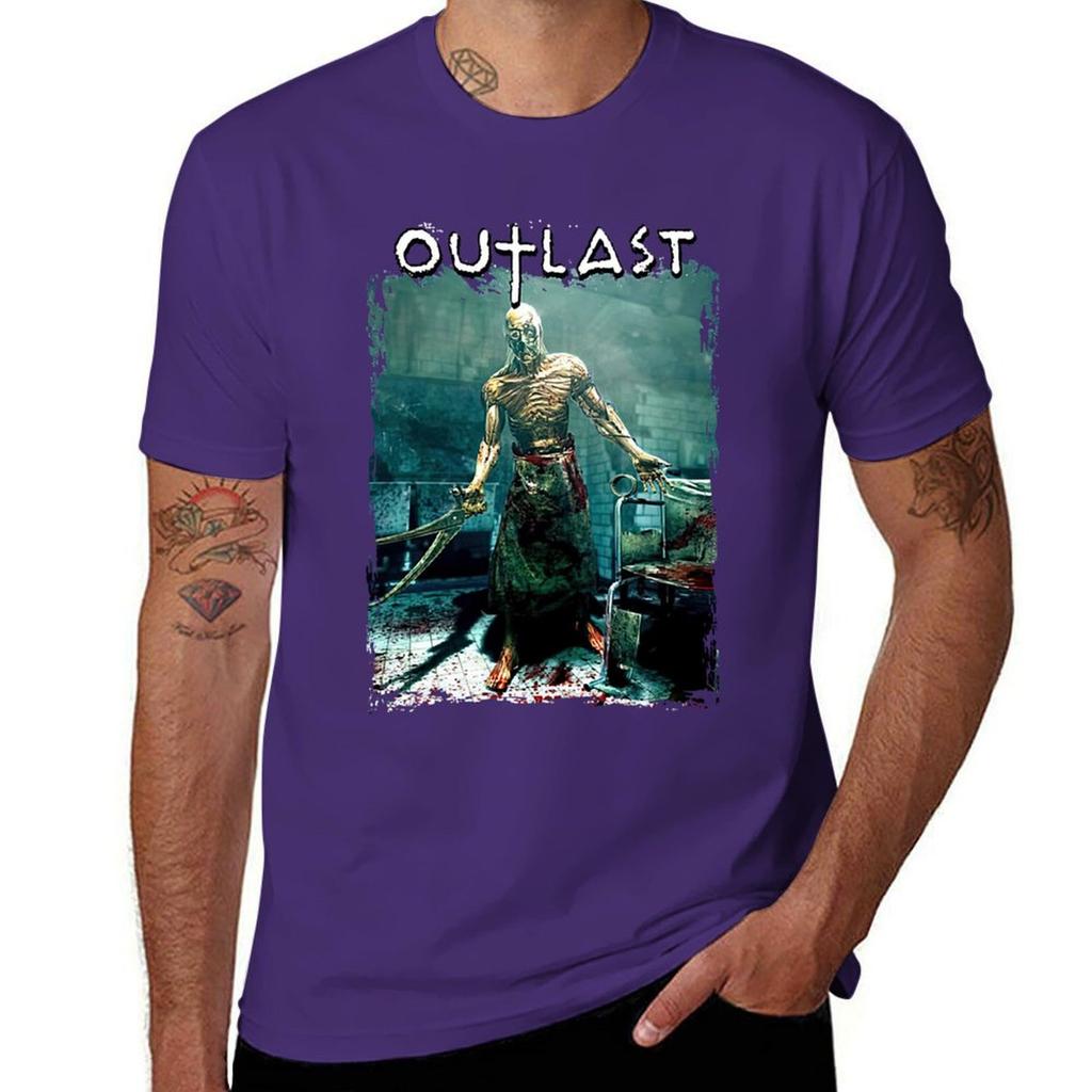 Outlast T-Shirt for a boy customs design your own graphics korean fashion mens plain t shirts